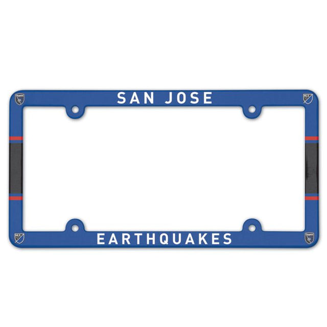 San Jose Earthquakes Lic Plate Frame Full Color