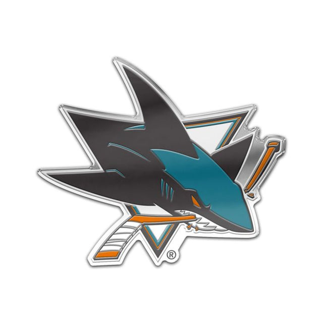 Insignia para automóvil de los San Jose Sharks con color