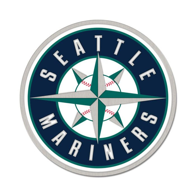 Tarjeta de joyería con pin esmaltado de colección de los Seattle Mariners