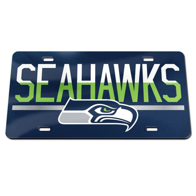 Seattle Seahawks COLOR DUO Specialty Acrylic License Plate