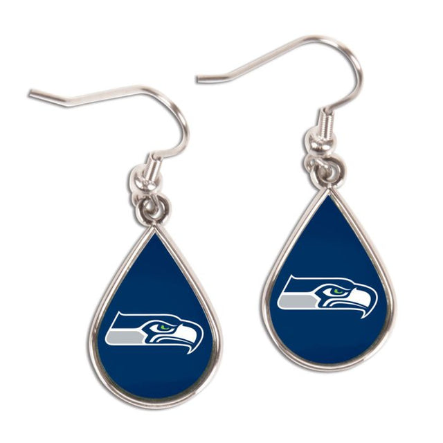 Seattle Seahawks Earrings Jewelry Carded Tear Drop