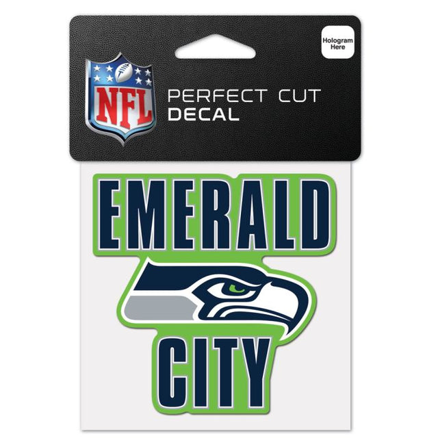 Seattle Seahawks Slogan Perfect Cut Color Decal 4" x 4"