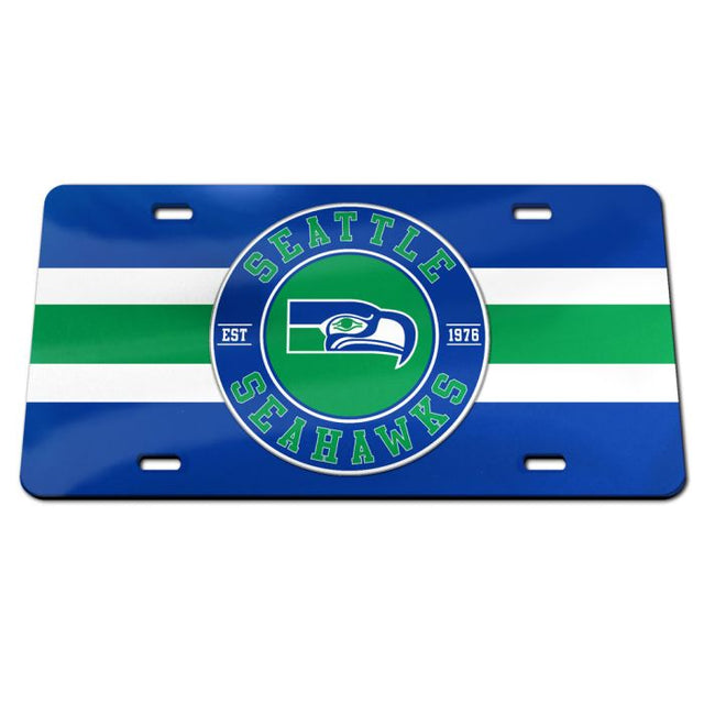 Seattle Seahawks Specialty Acrylic License Plate