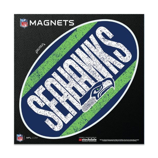 Seattle Seahawks VINTAGE Outdoor Magnets 6" x 6"