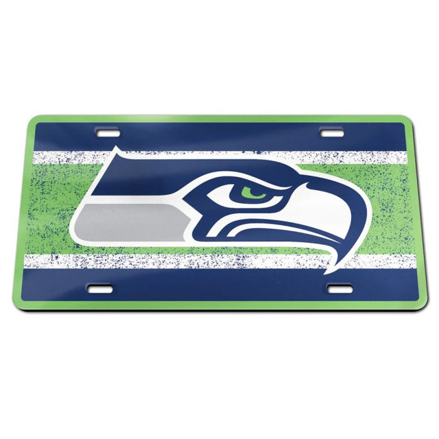 Seattle Seahawks VINTAGE Specialty Acrylic License Plate