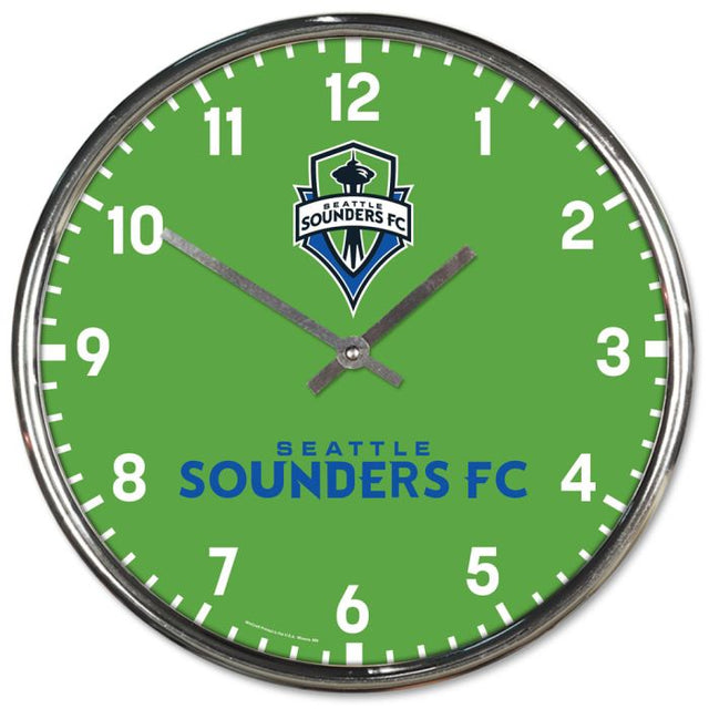 Seattle Sounders Chrome Clock
