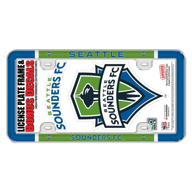 Seattle Sounders License Plate Thin Frame - Plastic w/Decal