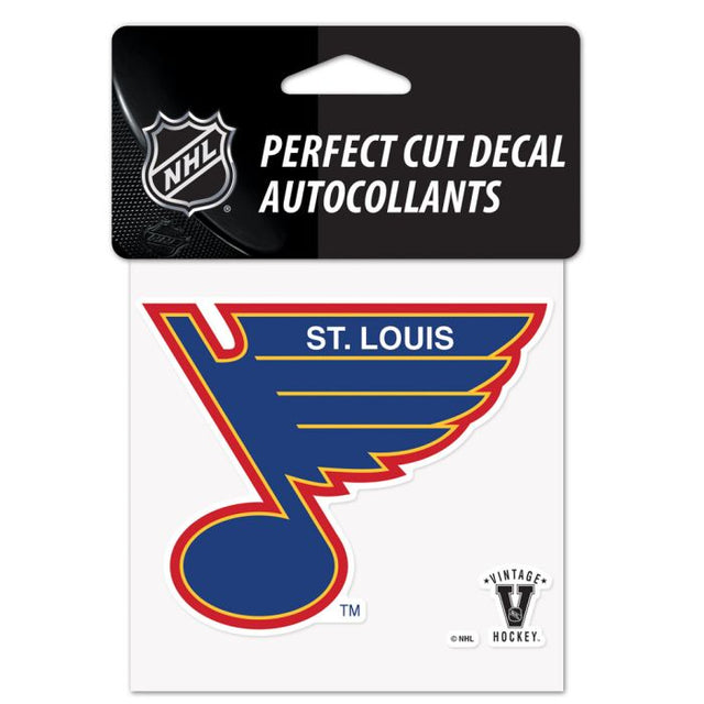 St. Louis Blues / Vintage Perfect Cut Color Decal 4" x 4"