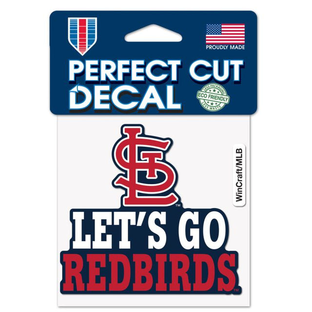 St. Louis Cardinals SLOGAN Perfect Cut Color Decal 4" x 4"