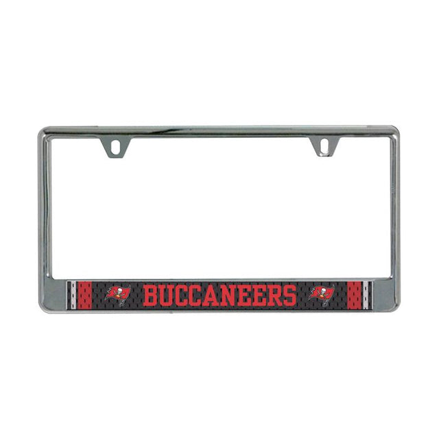 Marco de matrícula de la camiseta de los Tampa Bay Buccaneers impreso en el fondo