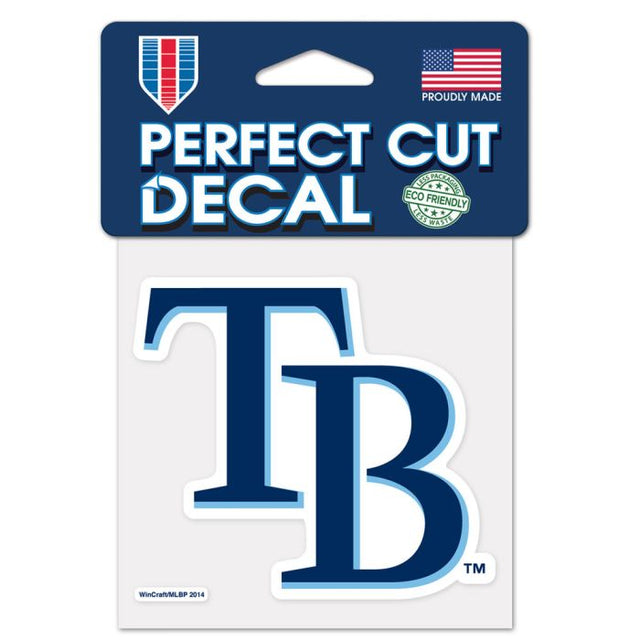Tampa Bay Rays TB Perfect Cut Color Decal 4" x 4"
