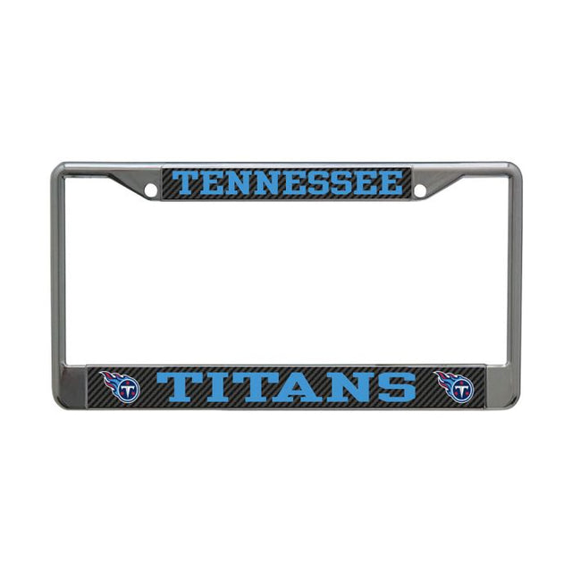 Tennessee Titans CARBON Lic Plt Frame S/L Printed