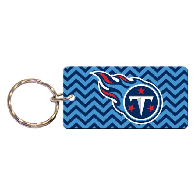Tennessee Titans CHEVRON Keychain Rectangle