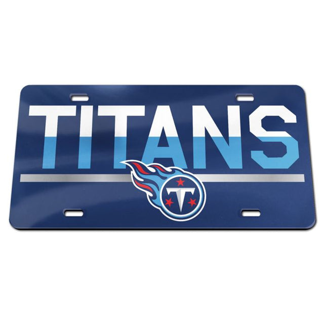 Tennessee Titans COLOR DUO Specialty Acrylic License Plate