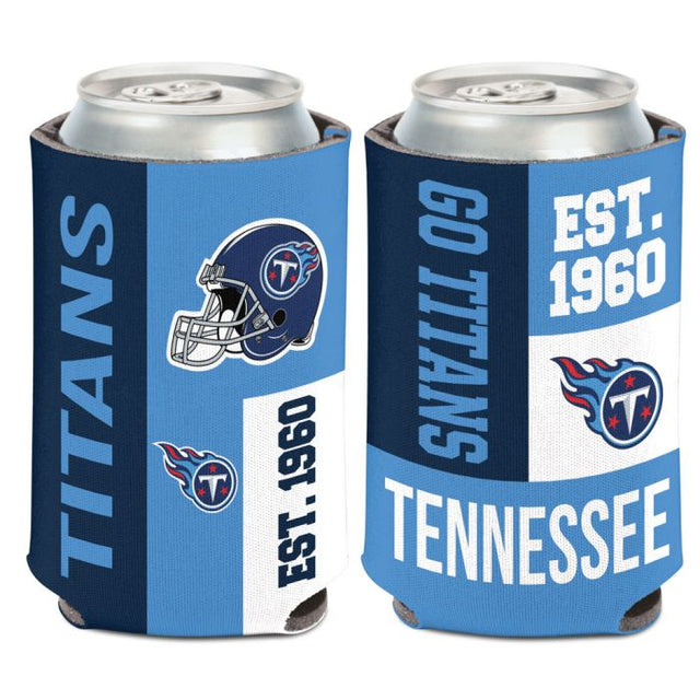 Enfriador de latas con bloques de color de Tennessee Titans de 12 oz.