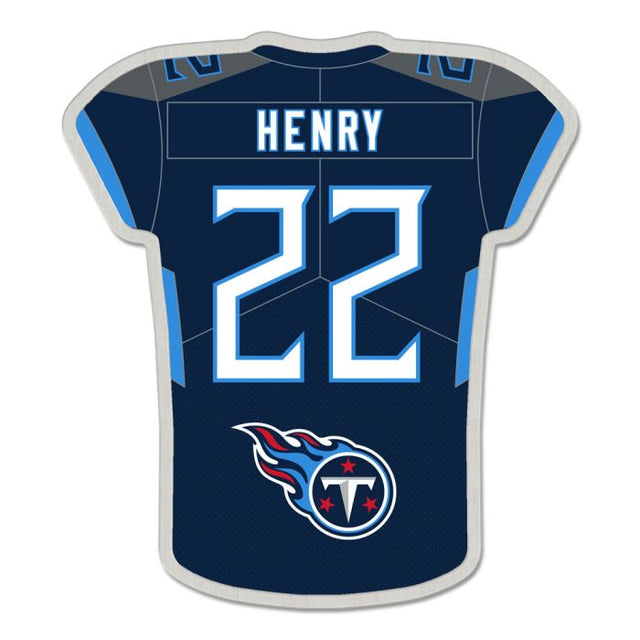 Tarjeta de joyería con pin de colección de la camiseta de los Tennessee Titans de Derrick Henry