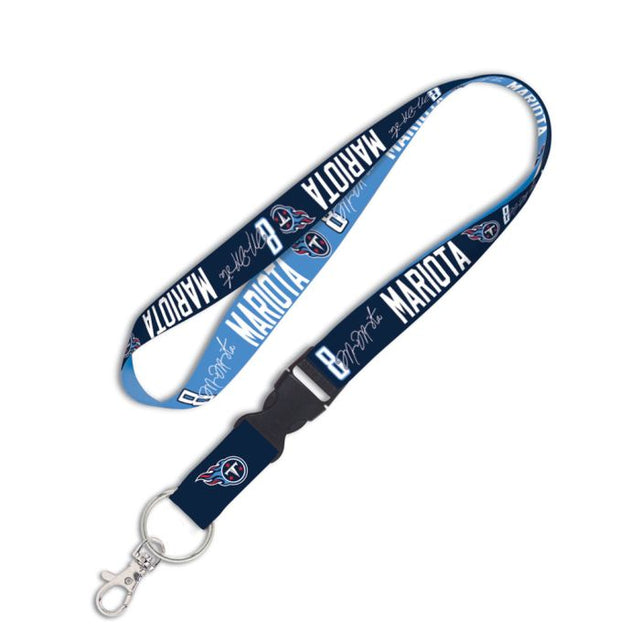 Tennessee Titans Lanyard w/detachable buckle 1" Marcus Mariota