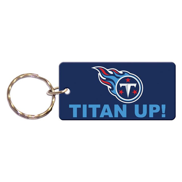 Tennessee Titans SLOGAN Keychain Rectangle