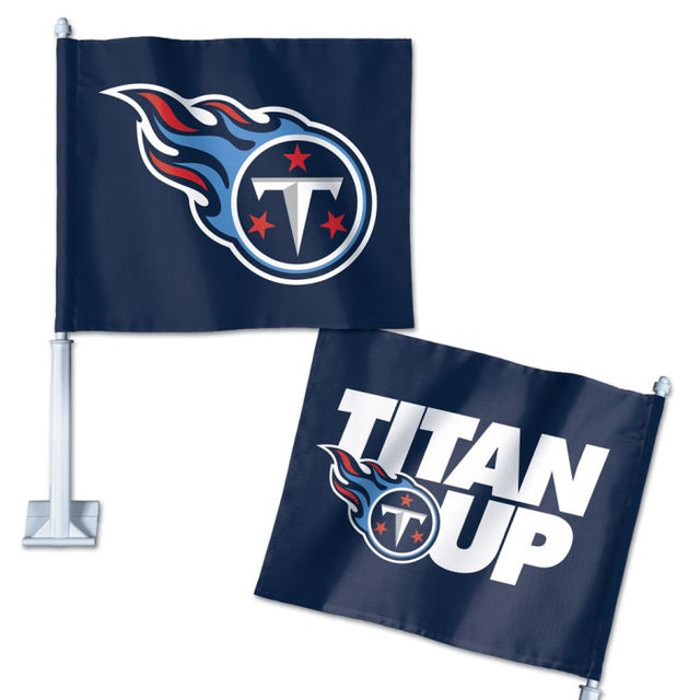 Tennessee Titans Slogan Car Flag 11.75" x 14"