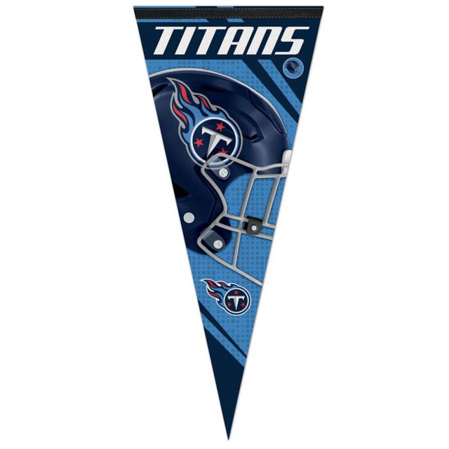 Banderín premium de rayas verticales de Tennessee Titans de 17" x 40"