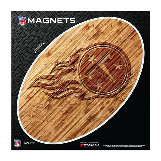 Tennessee Titans WOOD Outdoor Magnets 6" x 6"
