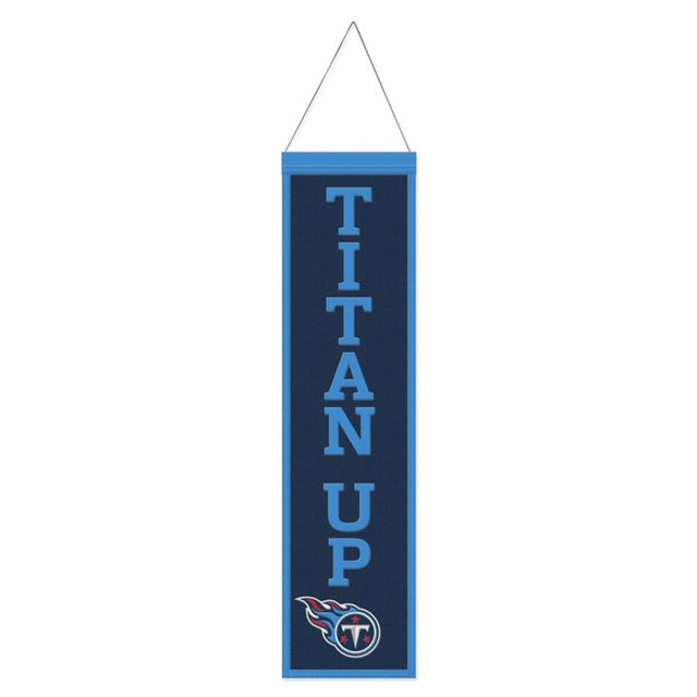 Bandera de lana de los Tennessee Titans de 20 x 81 cm