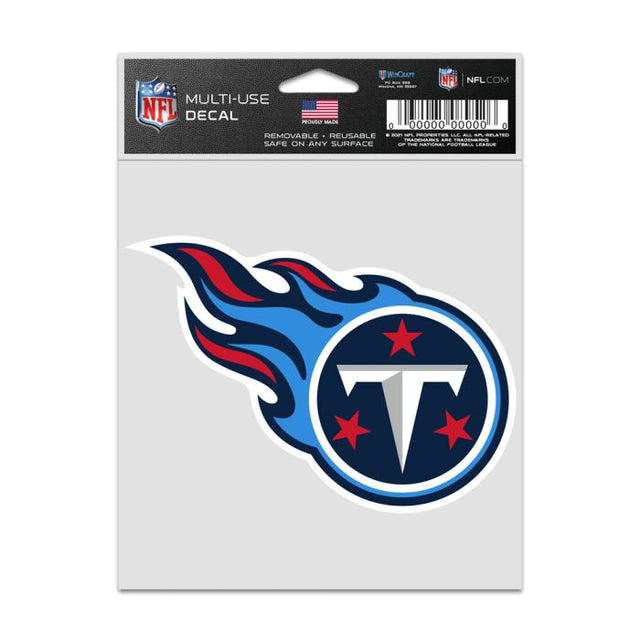 Calcomanías para fanáticos con el logotipo de Tennessee Titans de 3,75" x 5"