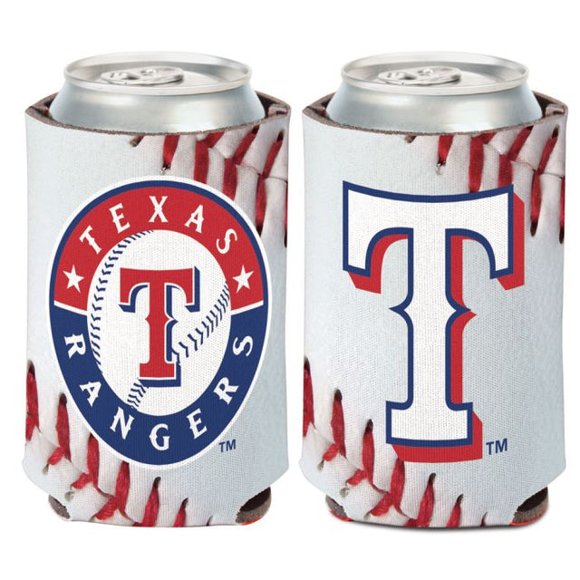 Enfriador de lata con diseño de pelota de los Texas Rangers, 12 oz.