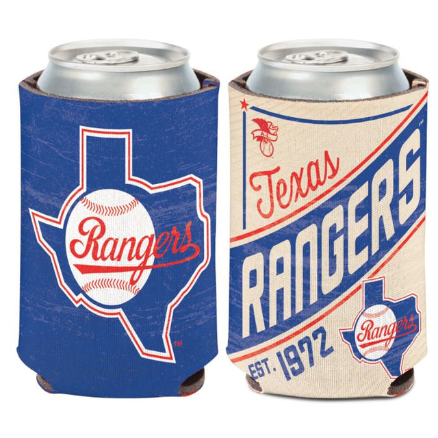 Enfriador de latas Texas Rangers / Cooperstown de 12 oz.