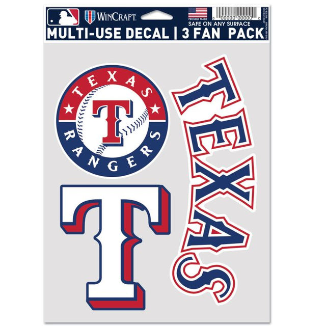 Paquete multiusos para 3 fanáticos de los Texas Rangers