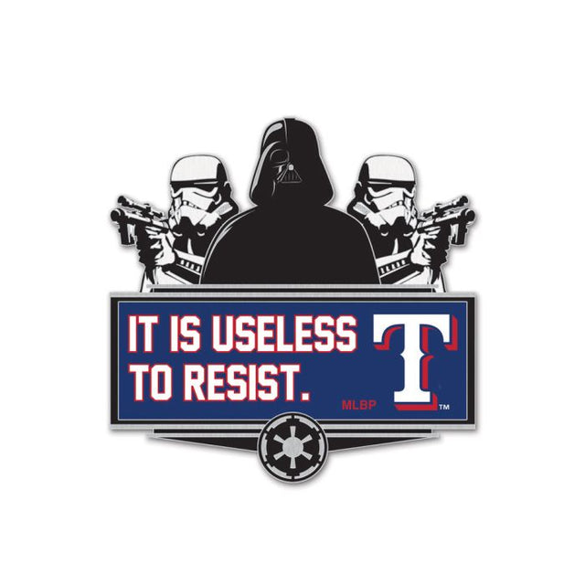 Tarjeta de joyería con pin de colección de DARTH VADER de los Texas Rangers/Star Wars