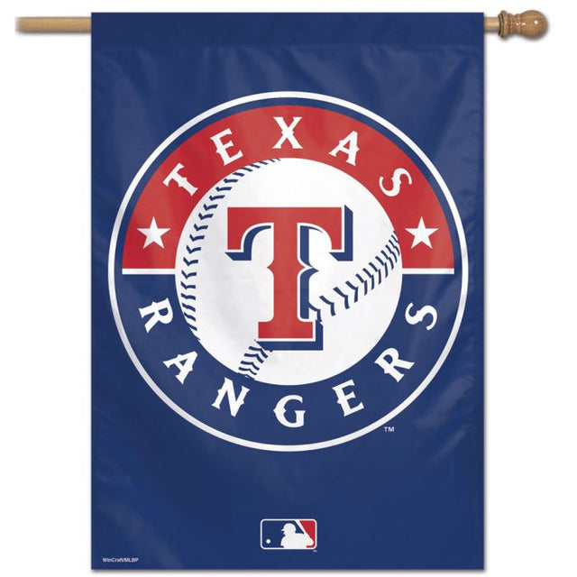 Bandera vertical de los Texas Rangers de 28" x 40"