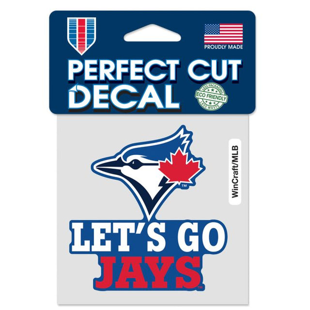 Toronto Blue Jays Slogan Perfect Cut Color Decal 4" x 4"