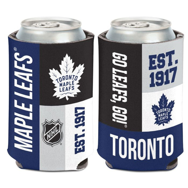 Toronto Maple Leafs color block Can Cooler 12 oz.
