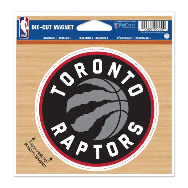 Imán troquelado de los Toronto Raptors de 4,5" x 6"
