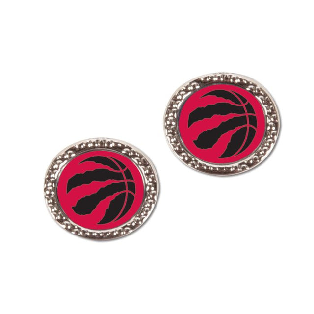 Pendientes de los Toronto Raptors en cartulina redonda