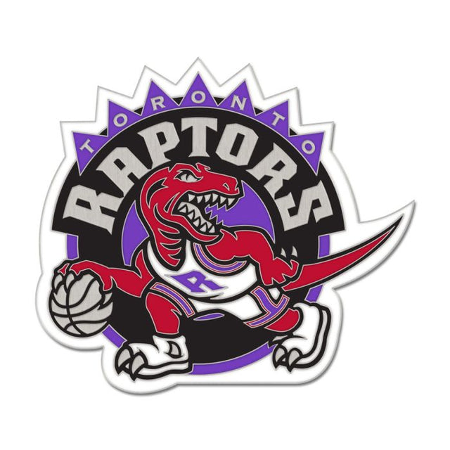 Tarjeta de joyería con pin esmaltado de colección de los Toronto Raptors/Hardwoods