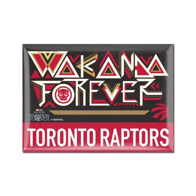 Imán de metal de 2,5" x 3,5" de los Toronto Raptors/Marvel (c) 2022