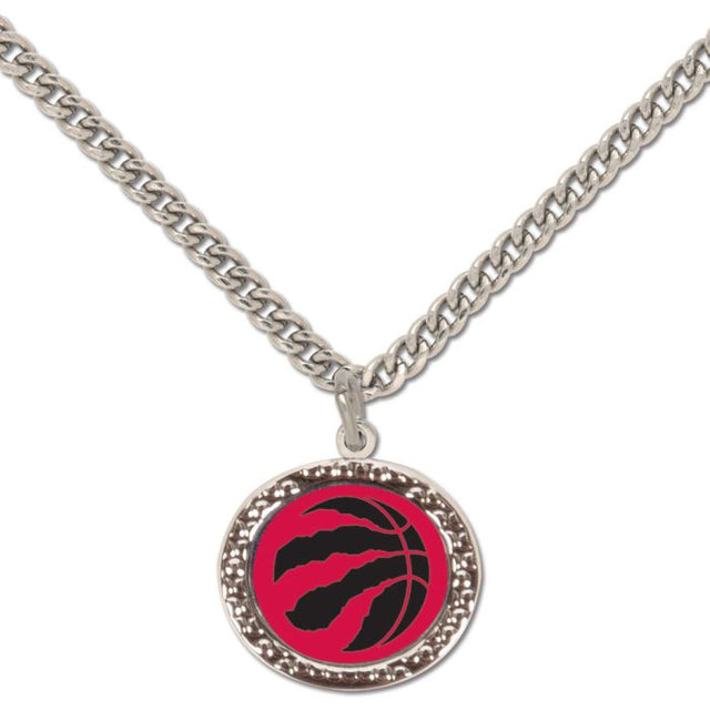 Collar con dije de los Toronto Raptors y tarjeta de joyería