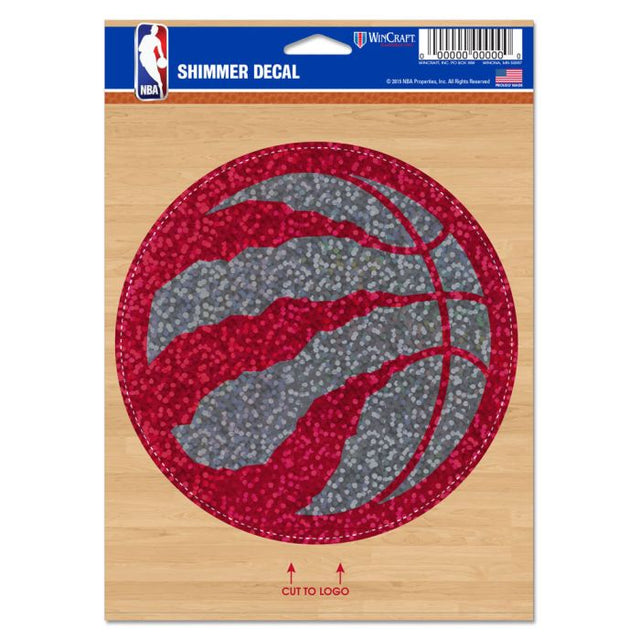 Calcomanías brillantes de Toronto Raptors de 5" x 7"