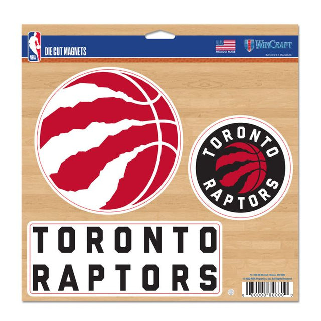 Imán de vinilo de los Toronto Raptors de 11" x 11"
