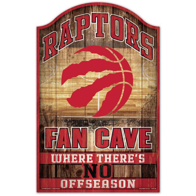 Letrero de madera de los Toronto Raptors, 11" x 17", 1/4" de grosor