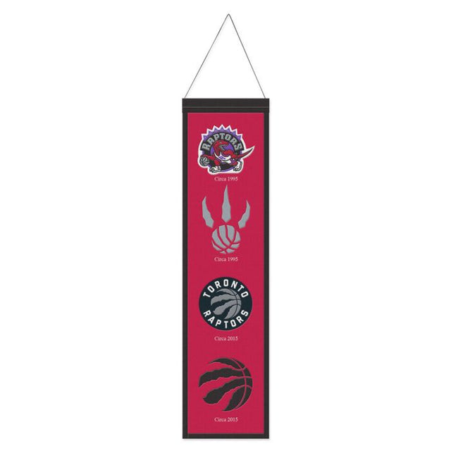 Bandera de lana de los Toronto Raptors de 20 x 81 cm