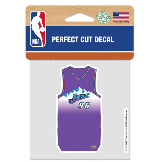 Utah Jazz CLASSIC Perfect Cut Color Decal 4" x 4"