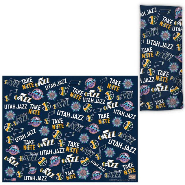 Utah Jazz / Hardwoods Scatter Print Fan Wraps