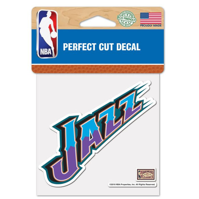 Utah Jazz Perfect Cut Color Decal 4" x 4"