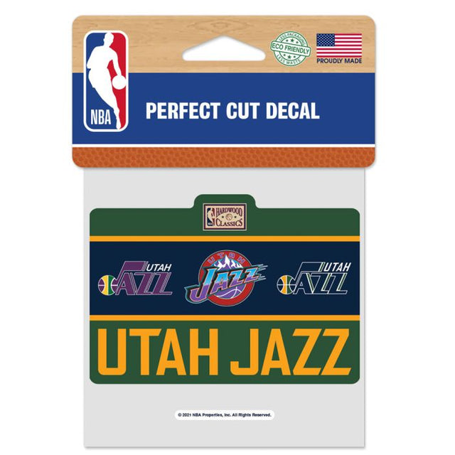 Utah Jazz Perfect Cut Color Decal 4" x 4"