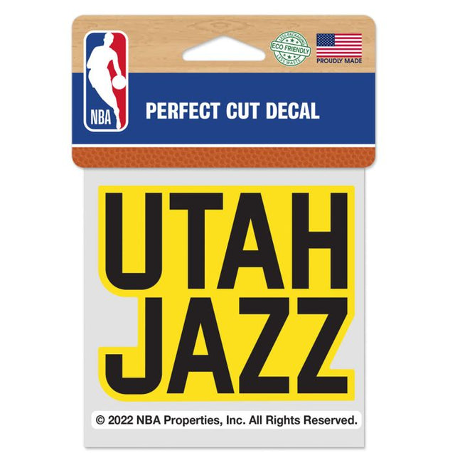 Utah Jazz Perfect Cut Color Decal 4" x 4"