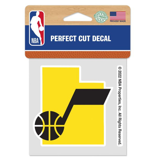 Utah Jazz Perfect Cut Color Decal 4" x 4"