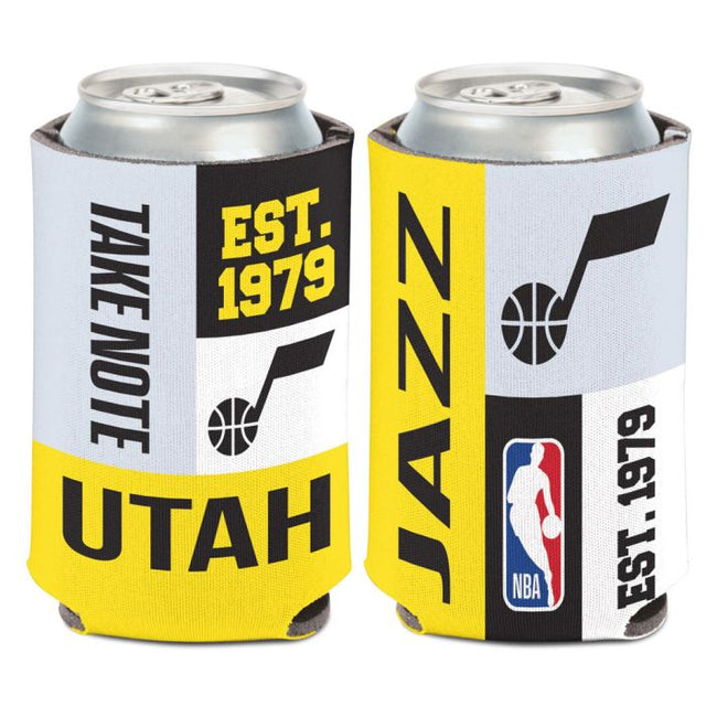 Utah Jazz color block Can Cooler 12 oz.